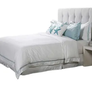 Hotel Bedding sets100% Cotton 300 Thread Count Bed Sheets Set Luxury 5 Star White Hotel Linen