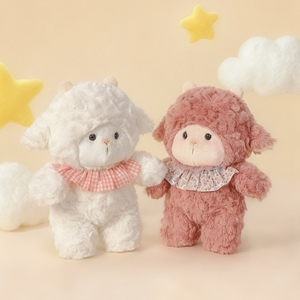 Jouets moutons super doux Kawaii, moutons en peluche pour bébés, poupées moutons debout, animaux en peluche pour filles et garçons avec rembourrage en coton PP - Product Image 1