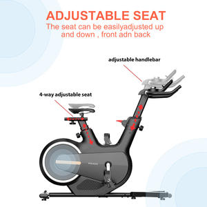 CIAPO-Bicicleta <span class=keywords><strong>Fija</strong></span> de Fitness, 6 Funciones ajustables, volante de inercia, uso doméstico, ciclismo de interior, 907 - Product Image 5