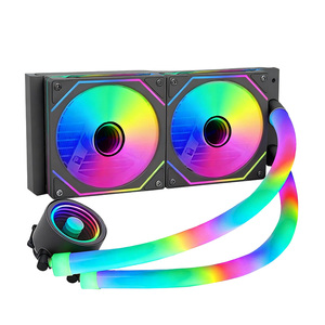 Enfriador de Agua para CPU AIO de Alta Eficiencia de 120 mm con Rodamiento Líquido de Cobre y Aluminio ARGB de 4 Pines para PC Gaming - Product Image 4