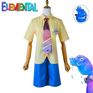 Disfraz de Cosplay de la Ciudad de los Elementos Locos de la Película Animada para el Día del Niño, Traje de Cosplay de Cosember Fire Wade, Traje Largo para Saltar en el <span class=keywords><strong>Agua</strong></span> - Product Image 3