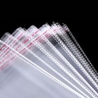 Sacs en cellophane transparents autocollants de plusieurs tailles, sacs en plastique refermables pour l'emballage des bonbons, sacs refermables