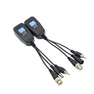 Transmisor de par trenzado activo 3 en 1 1080P HD, Monitor de plástico que simula un <span class=keywords><strong>Balun</strong></span> de vídeo BNC pasivo para accesorios de vigilancia - Product Image 1