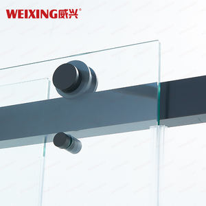 סיטונאי מט סיטונאי מט כפול הזזה מפלדת אל חלד מזג ג 'קוזי דלת מקלחת - Product Image 4