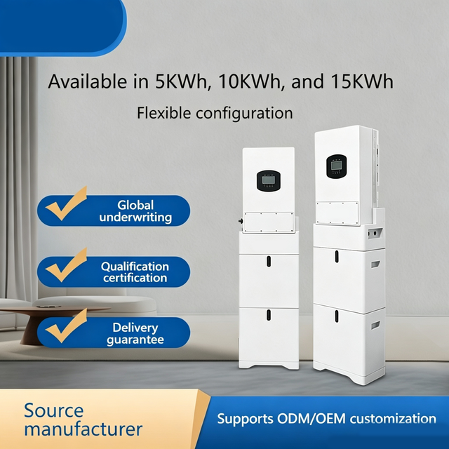 Hybrid All-in-one Wall-mounted Stackable Home Energy Storage Battery with Ultra-high Performance LFP