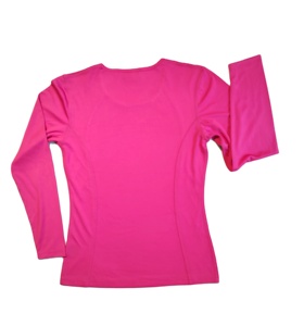 T-<span class=keywords><strong>shirt</strong></span> de Yoga à manches longues pour femmes, haut de sport d'entraînement, de Fitness, de Gym et de sport, vente en gros, - Product Image 3