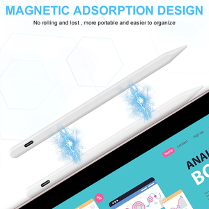 Stylet actif pour écran de tablette, stylet pour <span class=keywords><strong>Apple</strong></span> <span class=keywords><strong>Pencil</strong></span> <span class=keywords><strong>2ème</strong></span> <span class=keywords><strong>génération</strong></span>, stylet tactile rechargeable avec rejet de la paume pour iPad - Product Image 5
