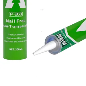 Propre marque colle forte à séchage rapide pour carrelage plinthe colle adhésive transparente sans ongles