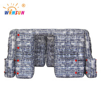 WINSUN Arène de Laser Tag Gonflable Géante Professionnelle Personnalisée pour Extérieur, Labirint de Paintball en PVC Ignifuge
