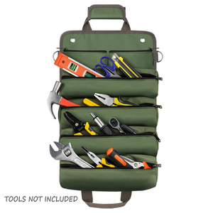 OEM/ODM Waterproof High-Capacity <b>Rolling</b> up <b>Tool</b> Bag with Detachable Pouches Adjustable Strap & Buckle Closure - Product Image 1
