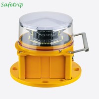 Venta Directa de Fábrica, Baliza LED Portátil Recargable de Larga Duración para Heliportos, 30W 2500cd, Color Blanco, para Proyectos de Heliportos