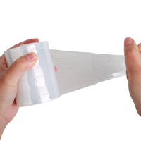 Film d'emballage extensible souple LLDPE de 100 mm, résistant à l'humidité, en rouleau, pour emballage, prix d'usine, vente en gros, fabriqué en Chine