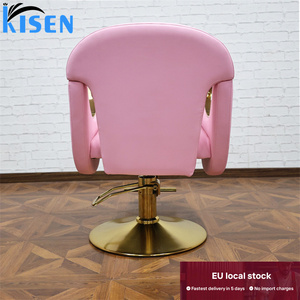 Chaise de Salon de Coiffure Kisen Europe en Stock, Chaise Hydraulique de Qualité Supérieure pour Femmes, Idéale pour Barbiers et Salons de Beauté - Product Image 1
