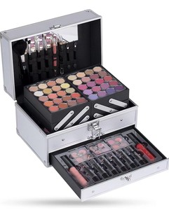 <span class=keywords><strong>Kit</strong></span> de cosméticos de 4 camadas, conjunto de maquiagem com caixa de cosméticos, <span class=keywords><strong>kit</strong></span> de maquiagem profissional - Product Image 2