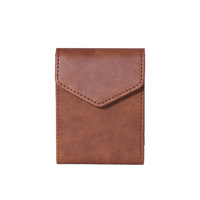 Dompet Koin Pabrik BSCI Motif Kulit Kuda Gila Dompet Pria Tempat Kartu Dompet Koin Multifungsi Lapisan Poliester Penggunaan Unisex