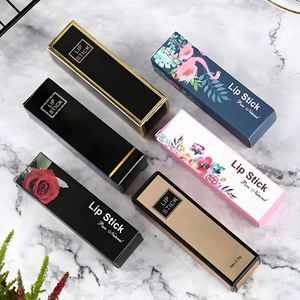 Fashionable Portable Eco-Friendly Lip Gloss Packaging Box with Embossing Sponge Lining Matt Lamination Lipstick Tube - Product Image 2