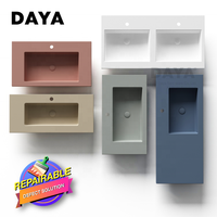 Lavabo portable en résine acrylique, pour salon de coiffure, vasque pour les mains, pour salle de bains