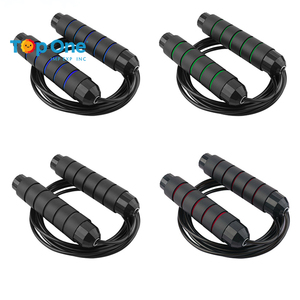 Top One fil d'acier réglable PVC vitesse lourde poignée de saut corde à sauter pondérée avec roulements à billes en plastique Durable - Product Image 2