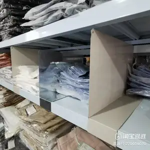 PVC Clear Closet Shelf Separator Organizer Schindel für Cabinet Supermarket mit Magnetstreifen-Regal teilern