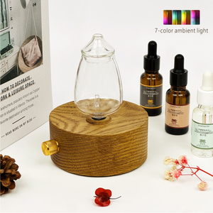 Atomizador difusor de fragancia para el hogar de madera de roble rojo con botella de vidrio - Product Image 2