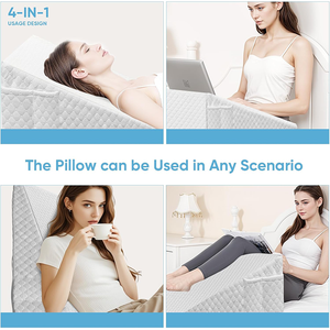 <span class=keywords><strong>Oreiller</strong></span> de lecture surélevé de 7,5 pouces, rembourrage pour le vide, pour dormir après, en mousse à mémoire de forme, anti-ronflement, <span class=keywords><strong>oreiller</strong></span> triangulaire pour lit - Product Image 4