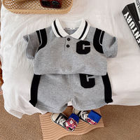 Nouvel ensemble de vêtements d'été pour enfants LY 2026 – Ensemble 2 pièces en coton à manches courtes pour bébés