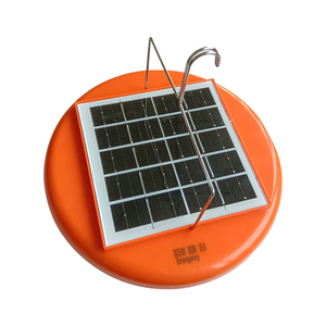ไฟฉุกเฉิน LED พลังงานแสงอาทิตย์ สีส้ม วัสดุ ABS+PC ดีไซน์แบบตะขอ แบตเตอรี่ Li-ion 4800mAh ใช้งานฉุกเฉินได้ 6 ชั่วโมง ไฟส่องสว่างฉุกเฉิน - Product Image 4