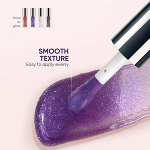 Geen logo hydraterende private label glitter shimmer lipgloss grote kwast glanzende lipgloss - Product Image 1