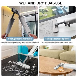 Rửa Tay Có Thể Gập Lại Ướt Mini Lau Sàn Làm Sạch Nhà Bếp Máy Tính Để Bàn Khăn Lau Bụi Miếng Bọt Biển Lau Xách Tay Tự Bóp Nhỏ Lau - Product Image 5