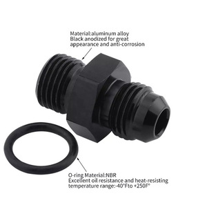Jiax 10An To 10An Fuel <b>Pump</b> Rail <b>Adapter</b> Orb Threaded Straight Pipe Connector For Retrofit Upgrade - Product Image 4