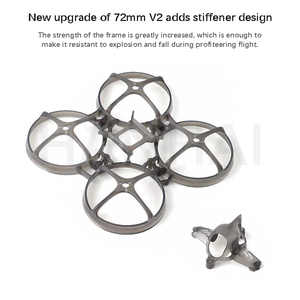 Dron de Carreras FPV Petrel 75Whoop V2 Tinywhoop para Interiores, Marco de 75 mm, Marca SpeedyBee, 6.9 g, Ligero, Material Transparente Color Ceniza - Product Image 3