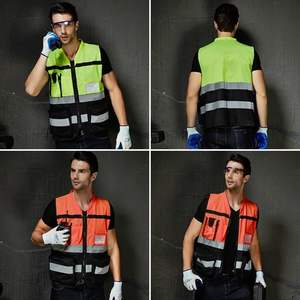 OEM Custom Reflective Safety <b>Vest</b> Wholesale High Visibility Security Workwear Construction Event Staff Bulk Protective Supplier - Product Image 2