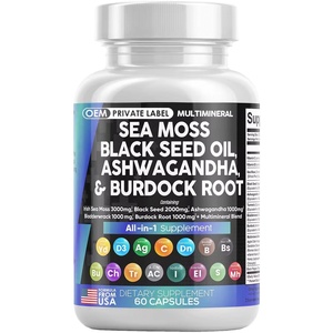Complément alimentaire à base de plantes Chumita Biocaro OEM Private Label, certifié PCertified, avec algues marines, algues de varech et algues marines irlandaises en capsules. - Product Image 1