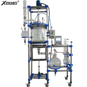 Glazen Reactor Met Refluxcondensor Ultrasone Roestvrijstalen Mini Reactor