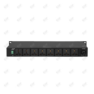EIFMUSES Secuenciador de Energía Pasivo Profesional de 8 Canales, Control de Chip de Filtro Metálico XLR Negro de Alta Calidad para Eventos Musicales en Vivo - Product Image 6