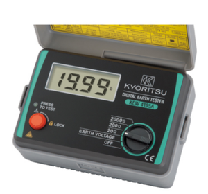 Kyoritsu 4105A-H Medidor Digital de Resistencia de Tierra con Estuche Rígido 4105A-H MEDIDOR DIGITAL DE RESISTENCIA DE TIERRA 4105A / 4105A-H MEDIDOR DE RESISTENCIA DE TIERRA Ea - Product Image 1