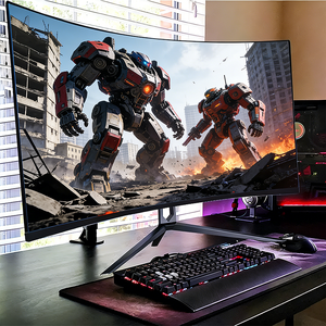 จอคอมพิวเตอร์โค้งขนาด 24 32 34 นิ้ว จอ IPS LCD 144hz 165hz 4K 1080P 3440*1440P จอกว้างพิเศษสำหรับเล่นเกม - Product Image 3