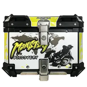 ZHUITU 25L 36L 45L 55L 65L 85L Moto Liftrcycle Top Motorcycle Aluminum Box