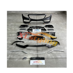XLstyling accessori di conversione per aggiornamento auto di alta qualità per <span class=keywords><strong>MERCEDES</strong></span> W205 <span class=keywords><strong>serie</strong></span> modello 2019-2022 paraurti anteriore lifting - Product Image 1