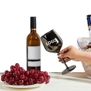 Copa de Vino Tinto de Acero Inoxidable de 18 oz con Logotipo Personalizado, Copa de Champán Dorada Irrompible para Banquetes - Product Image 4