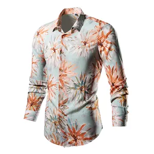 clothing suppliers hawaiian shirts wholesale new men's fashion Beach plus size mens shirts