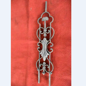 Balustre carré en fer forgé de 9/16 po pour intérieur, avec panier, marteau d'<span class=keywords><strong>escalier</strong></span> intérieur martelé pour la décoration de rampes en <span class=keywords><strong>bois</strong></span> - Vente en gros - Product Image 4