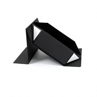 Boîte cadeau rigide pliable de luxe imprimée sur mesure, matériaux recyclés, doublure en éponge, fermeture magnétique pour parfums et cosmétiques