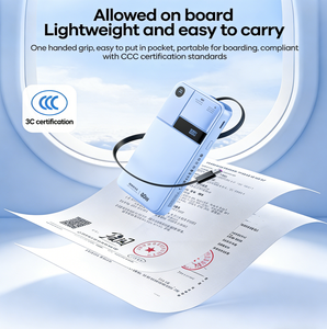 Power Bank <b>Type</b>-<b>C</b> Retractable <b>Cable</b> PD40 Fast Charging 10000mAh FP-123 FP-123 FP-123 FP-123 FP-123 FP-123 FP-123 FP-123 - Product Image 4