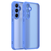Pour Samsung Galaxy A17/A57/A37 5G Matériel TPU PC Semi-transparent Mat Anti-empreintes digitales Couleur unie Fundas