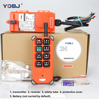 YDBJ F21-E1B 220V Télécommande sans fil RF 6 canaux pour grue, étanche et antichoc, portée 100m