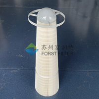 Cartouche filtrante à air à bride carrée en cellulose pour collecteur de poussière industriel, récupération des fumées de soudage et peinture en poudre
