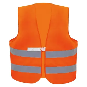 ZUJA Wholesale Lightweight Fluorescent Color Reflective Vest Durable Convenient D-ring Closure Design Safety Vest
