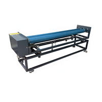 Équipement de convoyeur de tissu, tambour de calandrage à rouleaux de 1,9 m, machine d'alimentation automatique en tissu à rouleaux