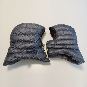 <span class=keywords><strong>Passamontagna</strong></span> in Tessuto di Nylon Imbottito in Piuma d'Anatra 700 Fill Power, Personalizzato a Righe, Caldo, Impermeabile, Ultraleggero, Antivento, con Paraorecchie, per Campeggio - Product Image 4